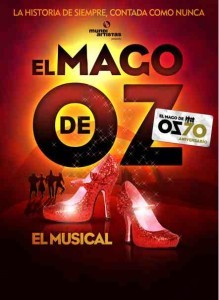 Cartel del musical El mago de Oz